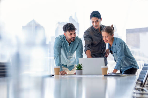 SuperTelque operations team working with a client