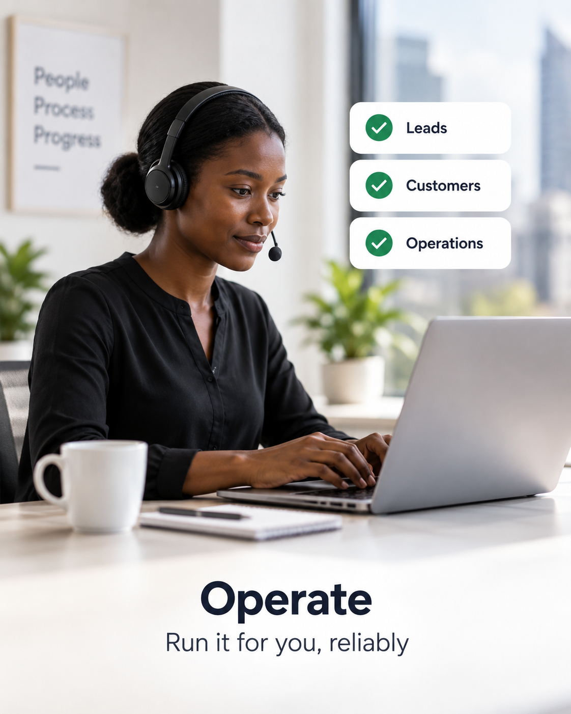 Operate process illustration